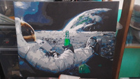 Картина по номерам Hobruk "Космонавт на чиле", на холсте на подрамнике 40х50, раскраска по номерам, набор для творчества, аниме / фэнтези #1, Павел Х.