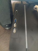 Подставка под монитор для компьютера и ноутбука с RGB подсветкой, полка-органайзер с USB #25, Анастасия С.