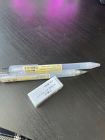 Гелевая ручка (черная), механический карандаш, ластик MUJI #6, Евгения П.