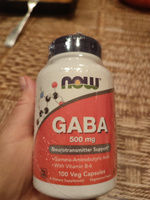 GABA / ГАБА , Now Foods, 500 мг, 100 капсул #22, Бахтина Светлана