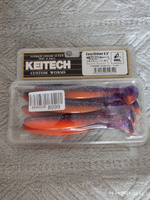 Приманка силиконовая Keitech Easy Shiner 4.5" PAL #09 Violet Fire #22, Эдуард У.