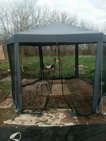 Шатер, GA-103 шатер садовый, тент с москитной сеткой, стальной каркас с порошковым покрытием, от солнца, для дачи, для отдыха на природе, АМИ МЕБЕЛЬ #3, Наталья Ч.