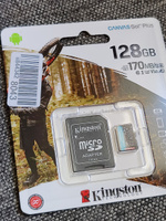 128 Гб Карта памяти Kingston microSD Class 10 Canvas Go Plus (SDCG3/128GB) UHS-I U3 V30 A2 170/90 Мб/с + SD адаптер #36, Иван В.