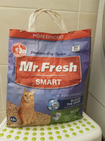 Древесный комкующийся наполнитель для короткошерстных кошек Mr.Fresh Smart 4.5 л #35, Жанна А.