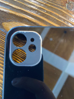 Чехол стеклянный для iPhone 11 с защитой для камеры, черный #168, максим п.