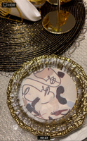 Домашняя мода Тарелка десертная Золото "Золото", 1 шт, Фарфор, диаметр 15.2 см #6, Алёна П.
