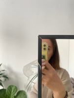Интерьерное декоративное зеркало большое прямоугольное в раме на стену в спальню, TODA ALMA 160х50 см. Черное #135, Наталия К.