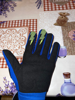 Перчатки для мотоцикла, питбайка и велосипеда (мотоперчатки) голубые, размер L #2, Владислав Н.