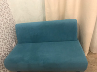 Прямой диван MONOFIX БУНО, велюр голубой (№30), 110х67х73 см (ШхГхВ) #1, Ирина С.