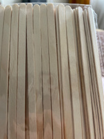 Деревянные одноразовые размешиватели 100 шт размер 14х0,6 см, палочки для кофе, чая, горячих напитков #3, Анна Я.