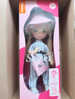 Каркасная кукла коллекции Sweet Sisters от компании Orange Toys: Mia в полосатом комбинезоне 32 см, Серия: Лето #36, Татьяна К.