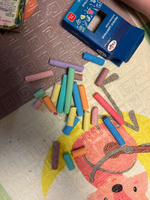 Мелки школьные, для рисования Гамма, цветные, 10 штук, мягкие, круглые, картонная упаковка #25, Надежда Т.