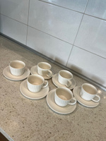 Чайный сервиз на 6 персон набор керамических кружек 240 мл #6, Екатерина А.