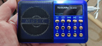 Радиоприемник MyLatso 3Вт, портативное радио MP3-плеер FM USB MicroSD, синий #6, Эдуард Г.