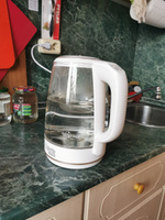 Умный чайник с подсветкой REDMOND SkyKettle G203S, электрический, стеклянный, с автоподогревом, режим ночник, 2 л., 2200 Вт #5, Геннадий О.