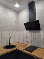 Декоративный металлический короб для кухонной вытяжки 220х170х300мм, цвет черный 9005 #2, Юлия Б.