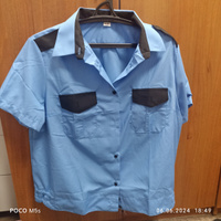 Рубашка форменная женская вискоза с коротким рукавом/ рубашка охранника на резинке #5, Дмитрий Б.
