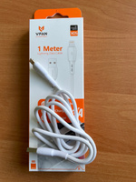 Vipfan Кабель для мобильных устройств USB 2.0 Type-A/Apple Lightning, 1 м, белый #7, Виктор С.