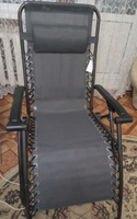 Складное кресло-шезлонг для отдыха / Стул пляжный с регулируемой спинкой, подушкой и подлокотниками / Лежак для дачи #49, Александра С.