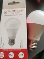 Лампочка Thomson TH-B2010 15 Вт, E27, 4000K, груша, нейтральный белый свет #6, Евгений Ш.