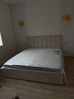 Кровать 180х200 двуспальная с подъемным механизмом и ящиком для белья Bed's "Филадельфия", цвет белая ваниль #1, Лариса Ш.