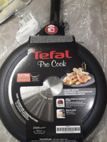 Индукционная сковорода 26 см из литого алюминия Tefal Pro Cook, с индикатором температуры, глубокая, с антипригарным покрытием, для всех типов плит, включая индукцию #56, Наталья Б.