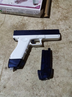 Автоматический водяной пистолет электрический Glock водный бластер детский автомат, синий #1, Самсонов С.