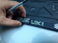 Рамка для номера автомобиля SUZUKI (Сузуки) рельефная, рамка госномера, рамка под номер, книжка, хром, ТОПАВТО (TOPAUTO), ТА-РАП-46039 #2, Сергей Ш.