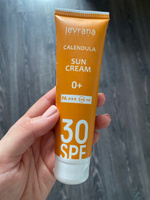 Солнцезащитный крем spf 30 для лица и тела Календула, детский 0+, Levrana, 100 мл #3, Анастасия З.