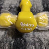 Набор виниловых гантелей для фитнеса Voitto 0,5 кг (2шт) #1, Елена Б.