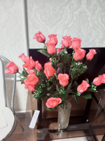 Розы премиум класса караловые 70 см 24 цветка #1, Елена Т.