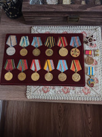 Планшет для хранения медалей диаметром 32мм, футляр для наград, органайзер под знаки отличия, рамка на 12 ячеек #4, Вячеслав Р.