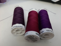 Универсальная нить Sew-All, 100% п/э, 200 м, 1 шт, 748277, Gutermann, 912 т.фуксия #29, Александра