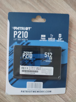 Patriot Memory 512 ГБ Внутренний SSD-диск P210 2.5" SATA3 6.0 Гбит/с (P210S512G25) #57, Андрей У.