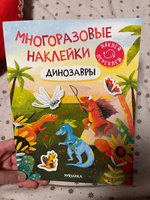 Развивающие книги для детей, многоразовые наклейки с заданиями для мальчиков и девочек. МОЗАИКА kids. Динозавры #6, Мариам М.