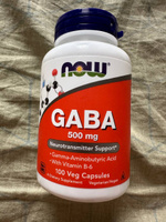 GABA / ГАБА , Now Foods, 500 мг, 100 капсул #7, Виктория Н.