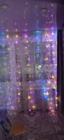Гирлянда-штора с крючком LED Мультицвет (3х3м,300 ламп,USB)Огонек OG-LDG22 #8, Наталья Б.