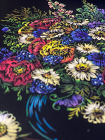Набор для творчества цветная гравюра скретч картина LORI Цветочная сказка, 18х24 см, 4 шт в комплекте #40, дарья т.