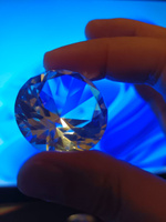 Прозрачный хрустальный кристалл алмаз 3 см бриллиантовой огранки #2, Анастасия С.
