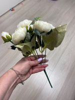 Искусственные цветы "Букет белых пионов", 30 см #8, Лариса Д.