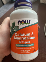 Кальций магний цинк с витамином D3 NOW Foods Calcium & Magnesium With D-3 and Zinc 120 гелиевых капсул #9, Екатерина Б.