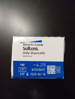 Однодневные контактные линзы SofLens Daily Disposable, 30 шт. R: 8.6, D: -4.25 #29, Элеонора А.