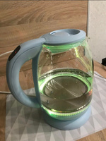 Электрический чайник Kitfort КТ-640-1, голубой #64, Наиля Н.