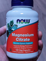 NOW Цитрат магния (Magnesium Citrate) 120 капсул #7, Георгий Н.