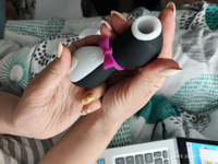 Satisfyer Penguin вибратор Сатисфаер клиторальный для девственниц. Сосет вакуум. 11 режимов, влагостойкий, на аккумуляторе, магнитная зарядка, подарочная упаковка #4, Алла О.