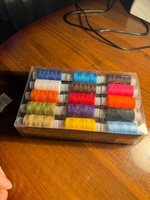 Цветные швейные нитки набор 30 цветов для шитья и машинки #15, Лейла Б.