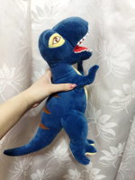 Дракон Тираннозавр Рекс синий 38 см. мягкая игрушка для детей, обнимашка, домашний питомец #53, Ксения Н.