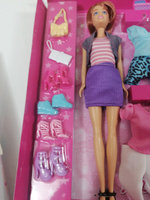 Кукла Anlily Модница брюнетка с одеждой, обувью и аксессуарами, кукла 29 см, 177934 #52, алла г.