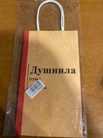 Пакет подарочный крафтовый вертикальный "Душнила", 12 х 21 х 9 см #1, Ольга К.