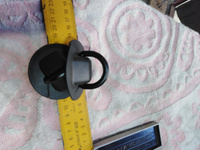 Рым буксировочный для лодки ПВХ с пластиковым кольцом, (комплект 4 шт), кольцо для крепления груза в лодке ПВХ, черный #33, Александр Ш.